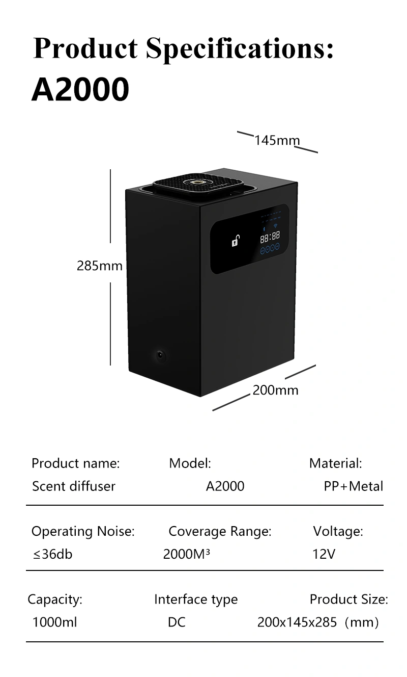 Commercial Essential Oil Diffuser 600mยณ-3000mยณ - WD Aroma wholesale aromatherapy diffuser