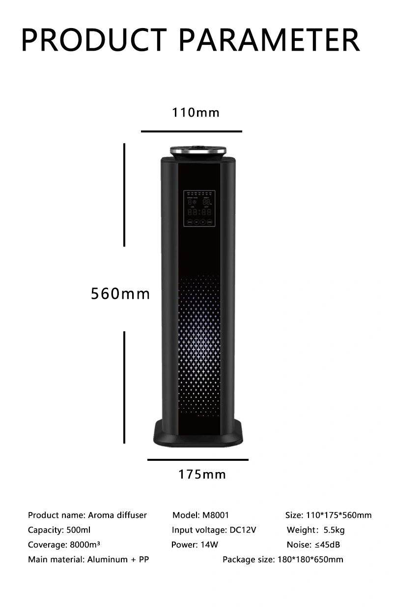 Commercial Essential Oil Diffusers M8000 product image - WD Aroma wholesale