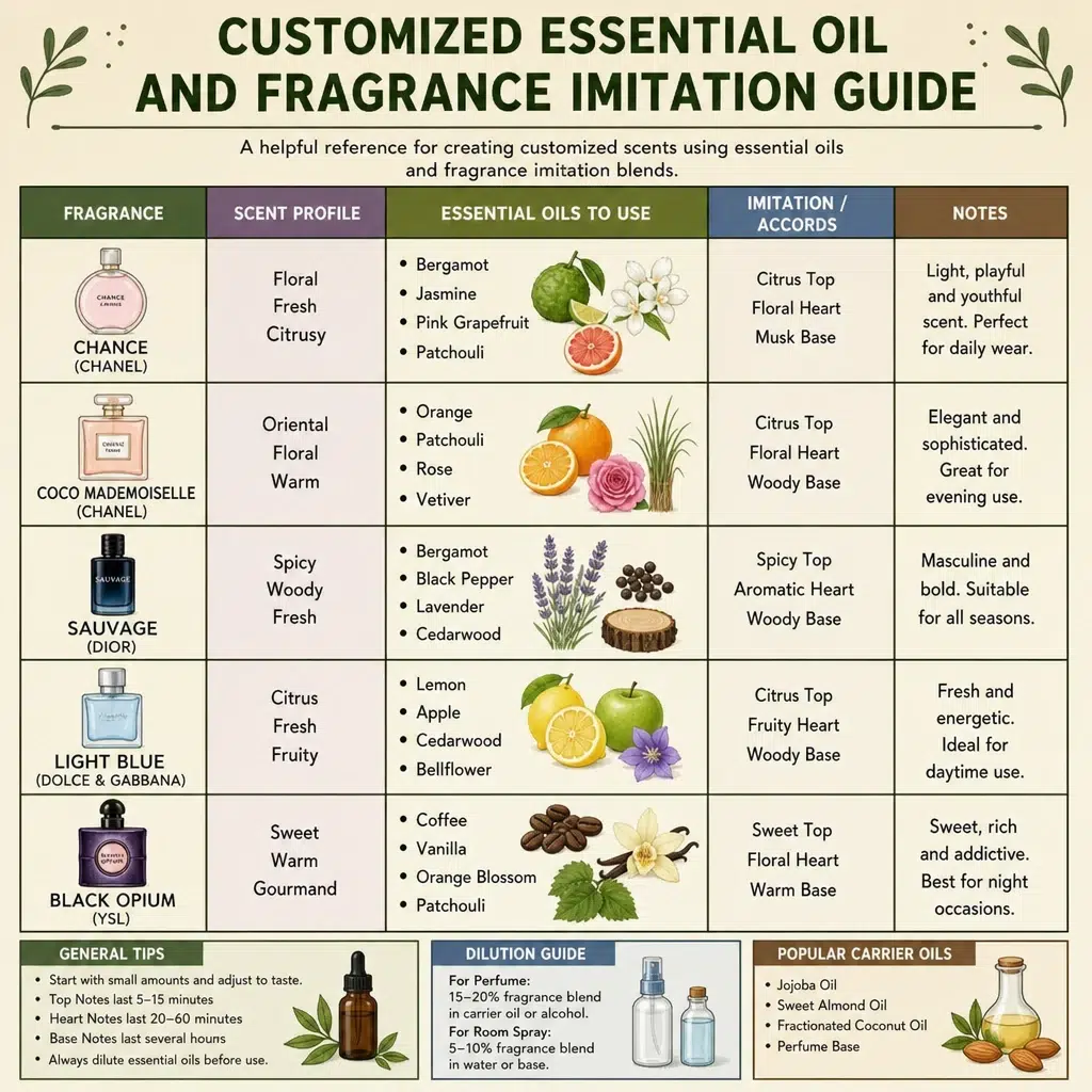 Customized Essential Oil and Fragrance Imitation Guide