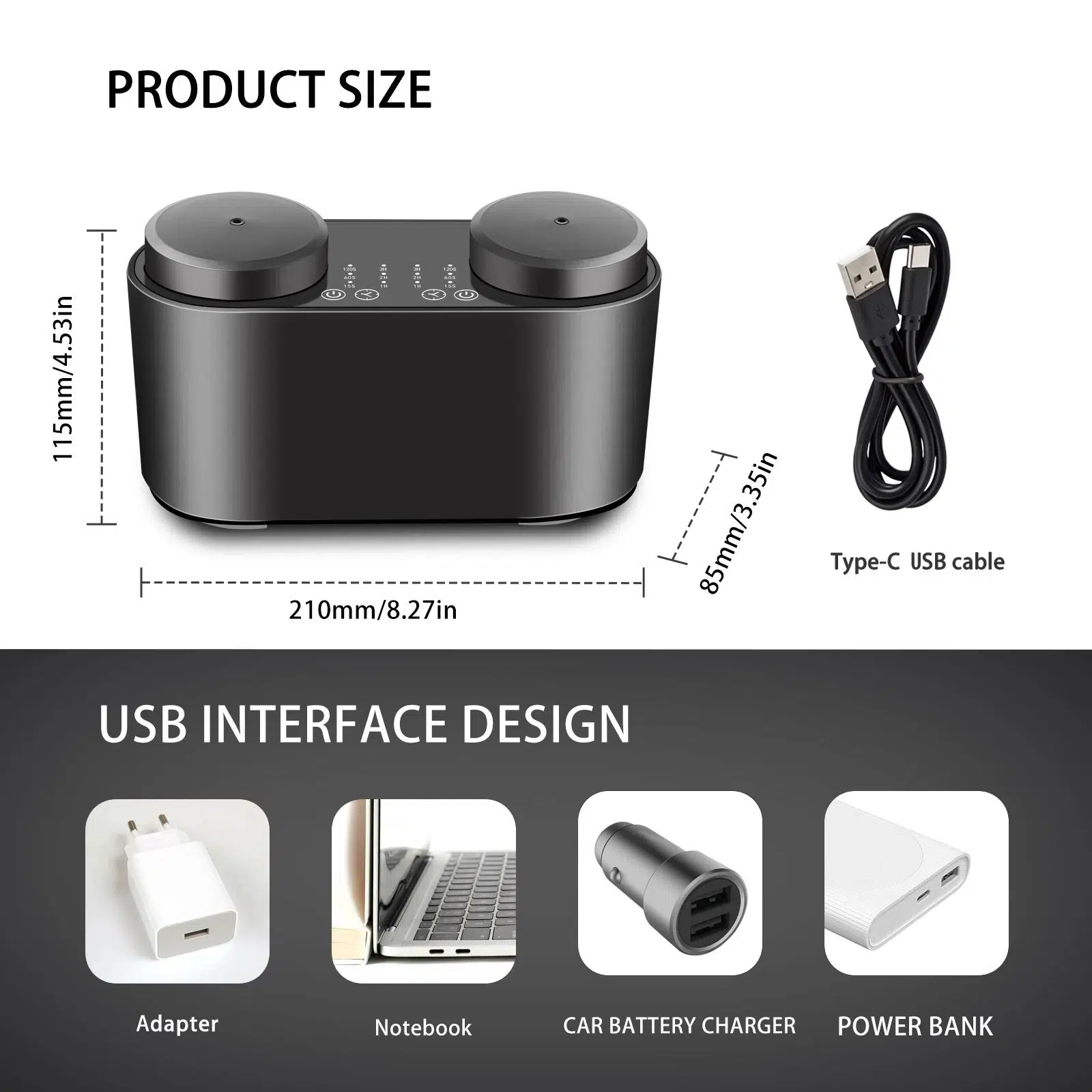 Desktop essential oil diffuser-100mยฒ - WD Aroma wholesale aromatherapy diffuser
