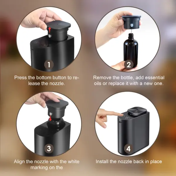 2530 Portable Aluminum Scent Diffuser - Wholesale 3-in-1 Desktop/Wall Mount with CD Grain Nozzle