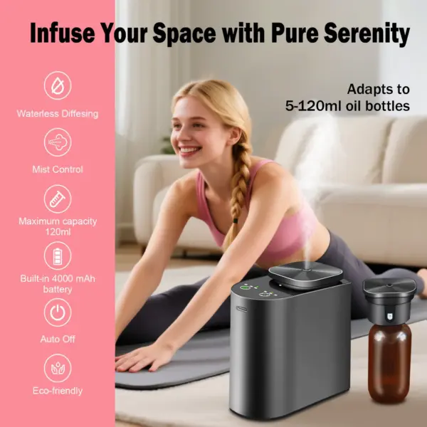 2530 Portable Aluminum Scent Diffuser - Wholesale 3-in-1 Desktop/Wall Mount with CD Grain Nozzle
