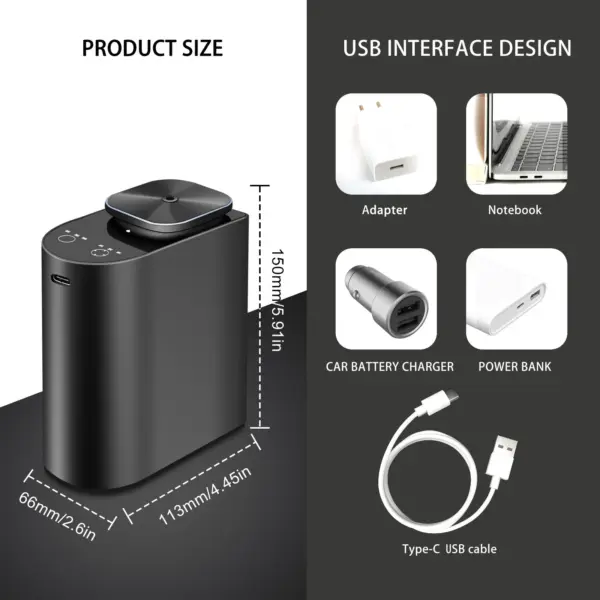 2530 Portable Aluminum Scent Diffuser - Wholesale 3-in-1 Desktop/Wall Mount with CD Grain Nozzle