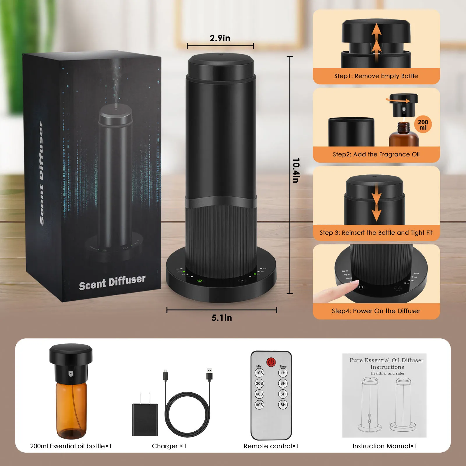 Large Space Essential Oil Diffuser Wholesale 2544 200ml