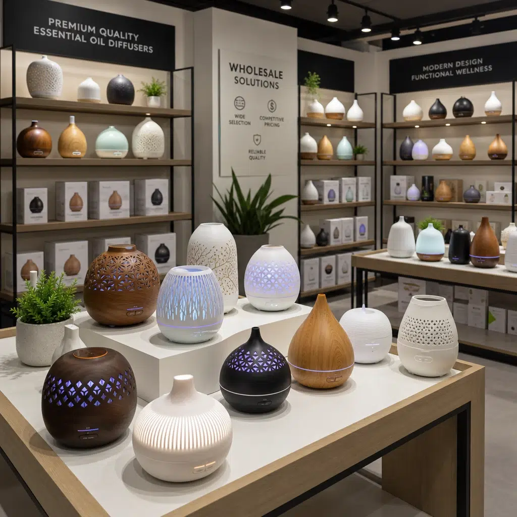 Showroom of various diffuser models