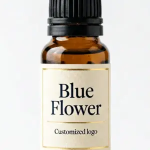 Aceite esencial con aroma a flor azul