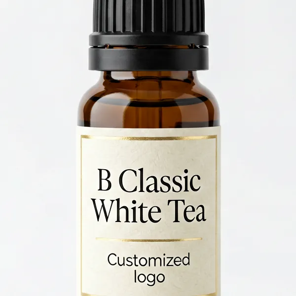 Wholesale B Classic White Tea Fragrance Oil Amber Glass Bottle Custom Logo - WD Aroma