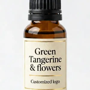 Wholesale Green Tangerine & flowers Fragrance Oil Amber Glass Bottle Custom Logo - WD Aroma