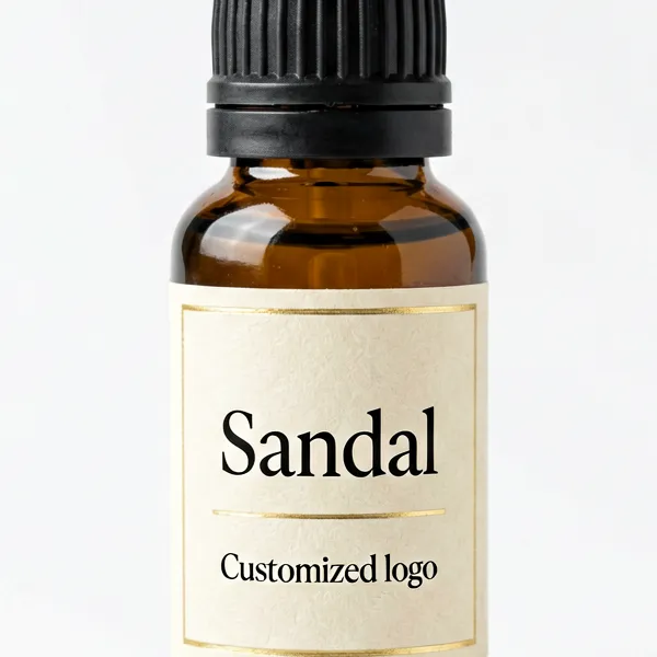 Wholesale Sandal Fragrance Oil Amber Glass Bottle Custom Logo - WD Aroma