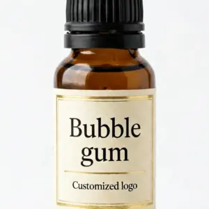 Aceite esencial con aroma a chicle de burbujas al por mayor, botella de vidrio ámbar con logotipo personalizado - WD Aroma