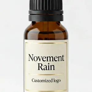 Aceite esencial con aroma a lluvia de Novement, al por mayor, en botella de vidrio ámbar con logotipo personalizado - WD Aroma