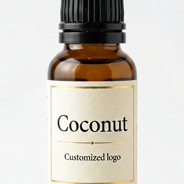 Wholesale Coconut Fragrance Oil Amber Glass Bottle Custom Logo - WD Aroma