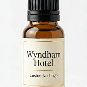 Aceite aromático para hoteles Wyndham al por mayor en botella de vidrio ámbar con logotipo personalizado - WD Aroma