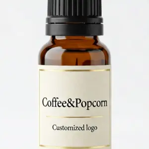 Wholesale Coffee&Popcorn Fragrance Oil Amber Glass Bottle Custom Logo - WD Aroma