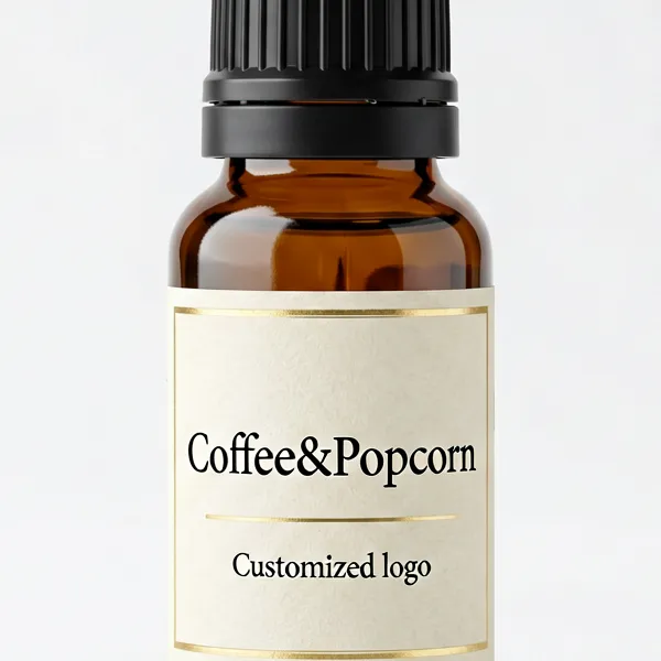 Wholesale Coffee&Popcorn Fragrance Oil Amber Glass Bottle Custom Logo - WD Aroma