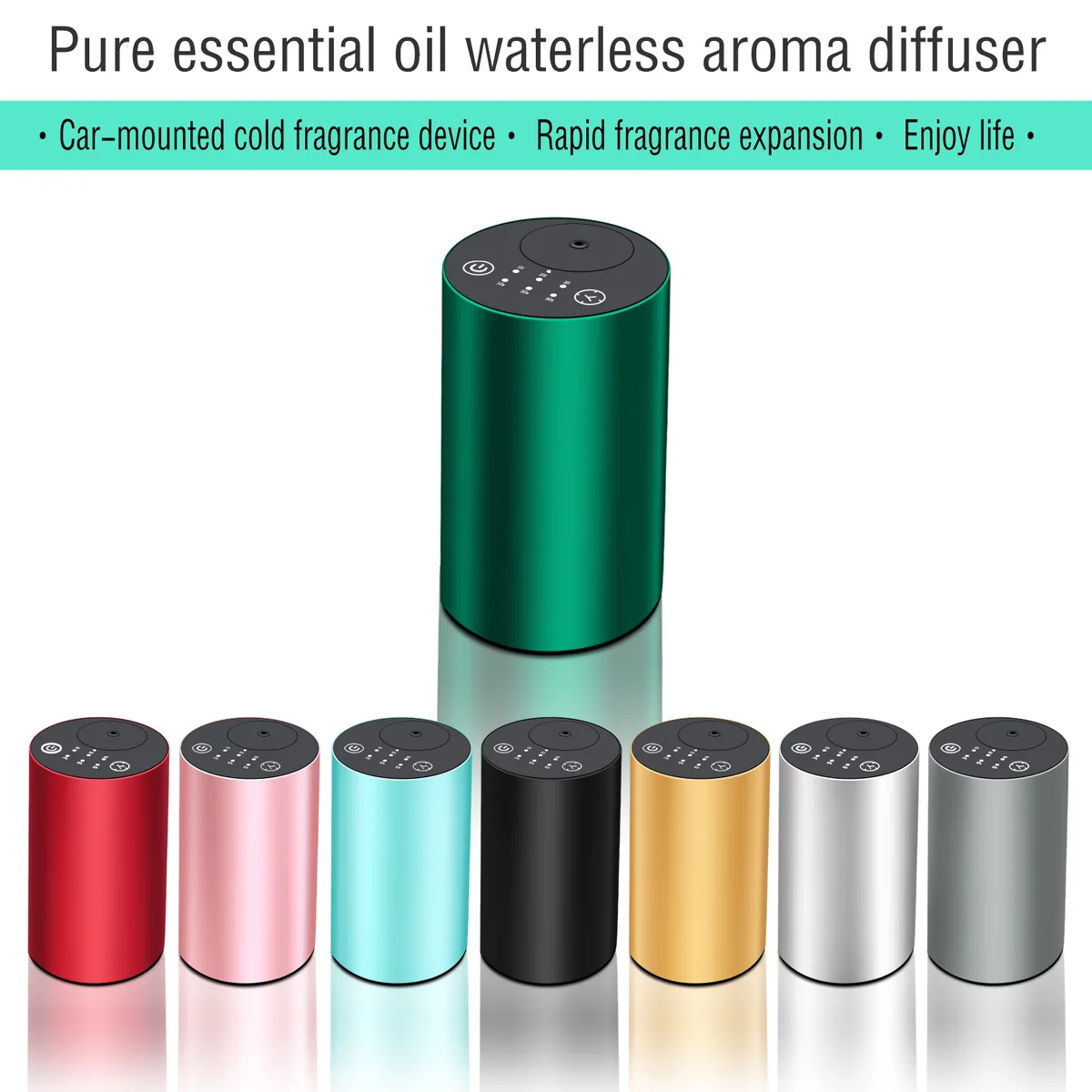 Difusor sin agua WD Aroma 2410 de aleación de aluminio, disponible en siete colores anodizados, venta al por mayor