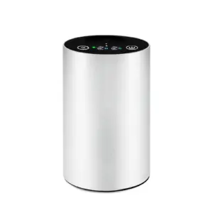 Difusor sin agua con pantalla LCD de aleación 2410: la pantalla muestra el nivel y el estado del temporizador; botella de vidrio para aceite de 20 ml / 0.68 fl oz