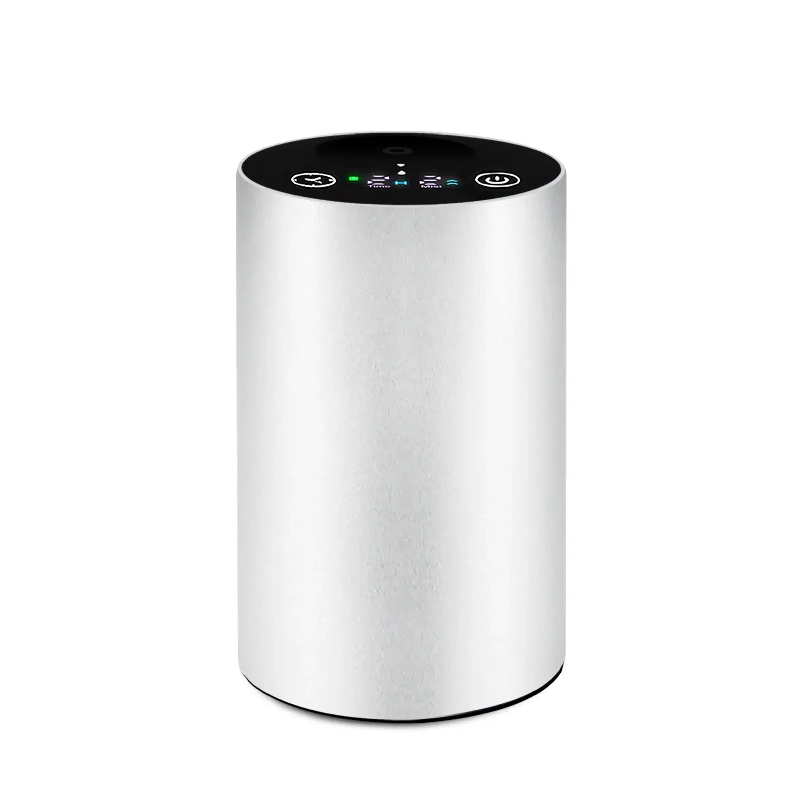 Difusor sin agua con pantalla LCD de aleación 2410: la pantalla muestra el nivel y el estado del temporizador; botella de vidrio para aceite de 20 ml / 0.68 fl oz