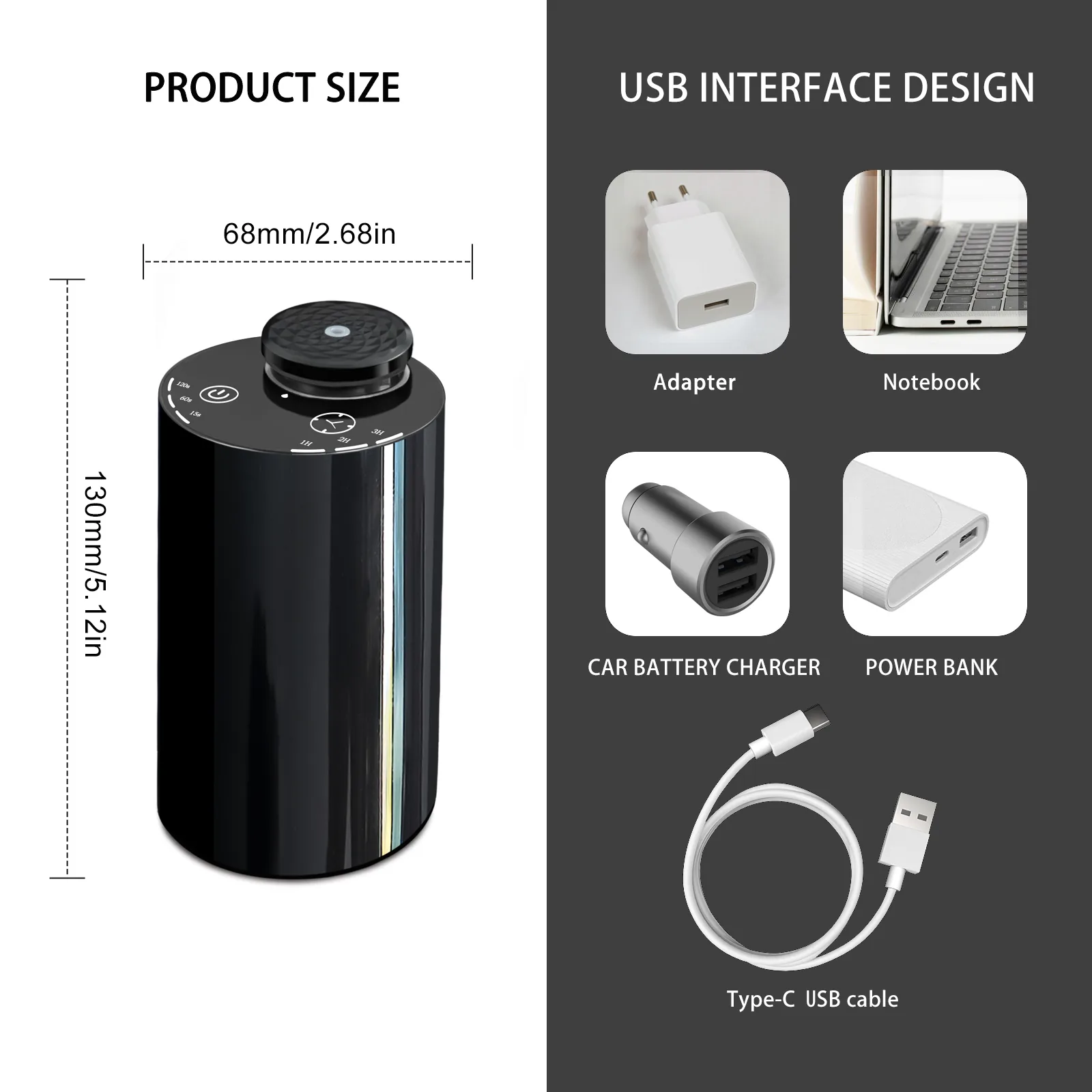 Difusor sin agua 2420 PP RGB - Suministro directo desde la fábrica en China - Cantidad mínima de pedido: 500 piezas, venta al por mayor directamente desde nuestra fábrica en China
