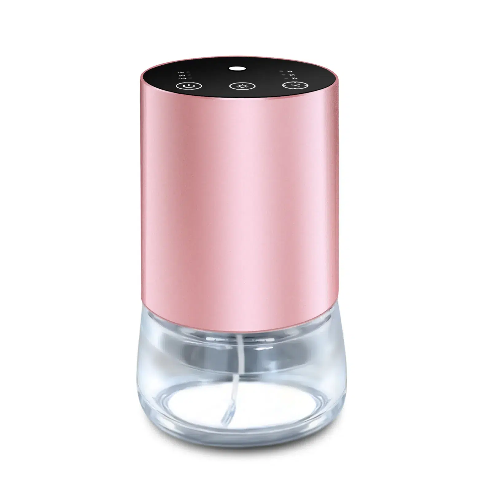 2430 glass and alloy waterless diffuser - RGB colour-changing light - 20 ml / 0.68 fl oz glass oil bottle