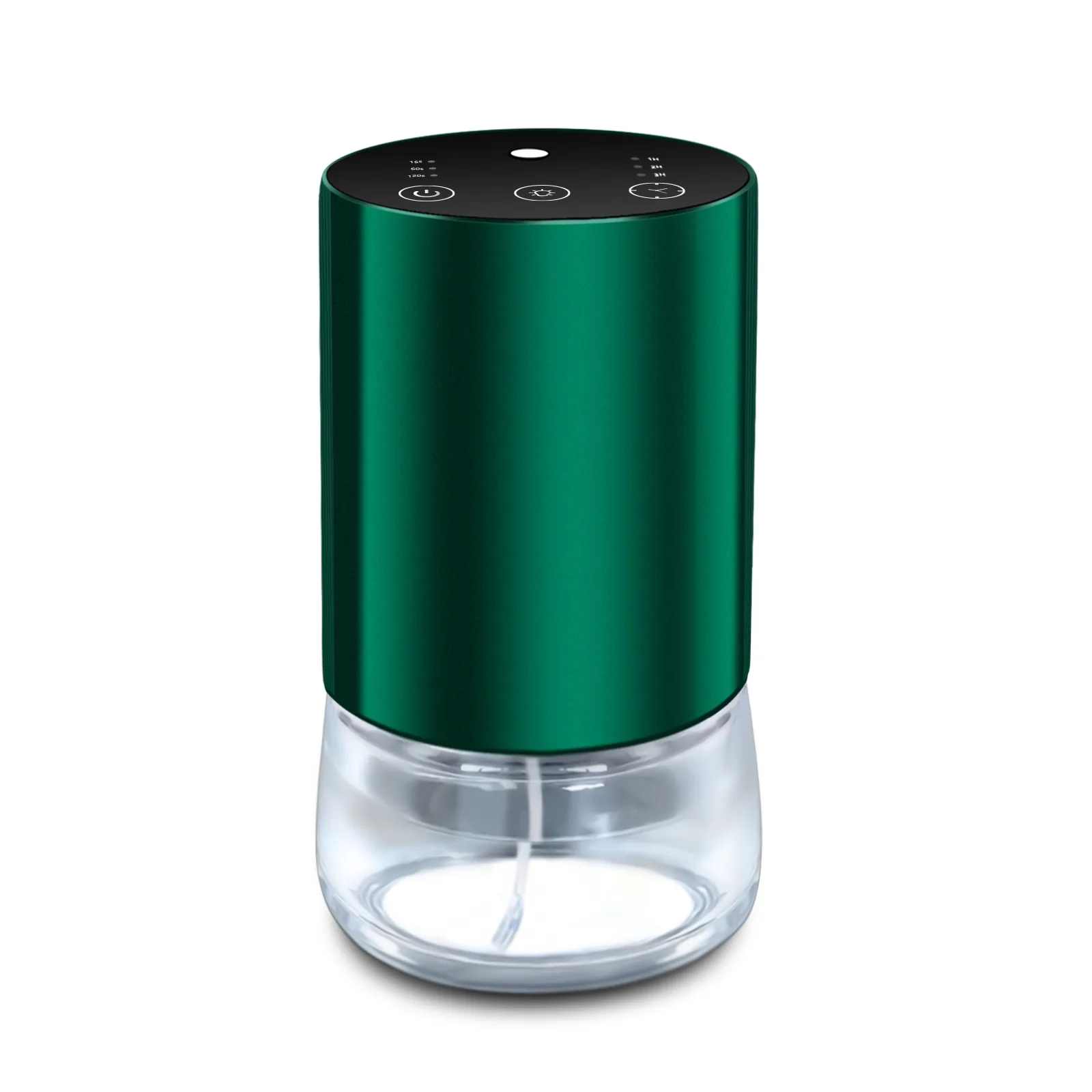 2430 glass and alloy waterless diffuser - seven-colour light cycle - 1-3 micron dry mist, no water and no heat
