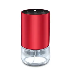 2430 glass and alloy waterless diffuser - 1H / 2H / 3H / 8H timer states - net weight 420 g / 0.93 lb