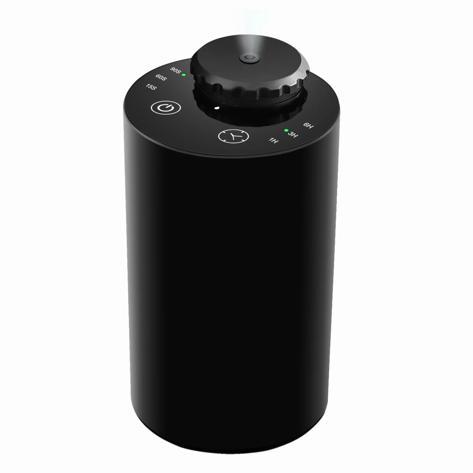 Black 2441 portable waterless essential oil diffuser with optional high head A, wholesale supplier view