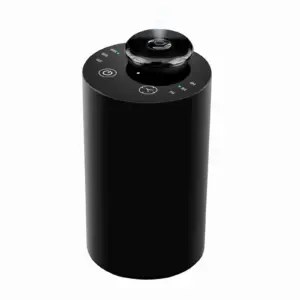Black 2441 portable waterless essential oil diffuser with optional high head C for custom logo orders