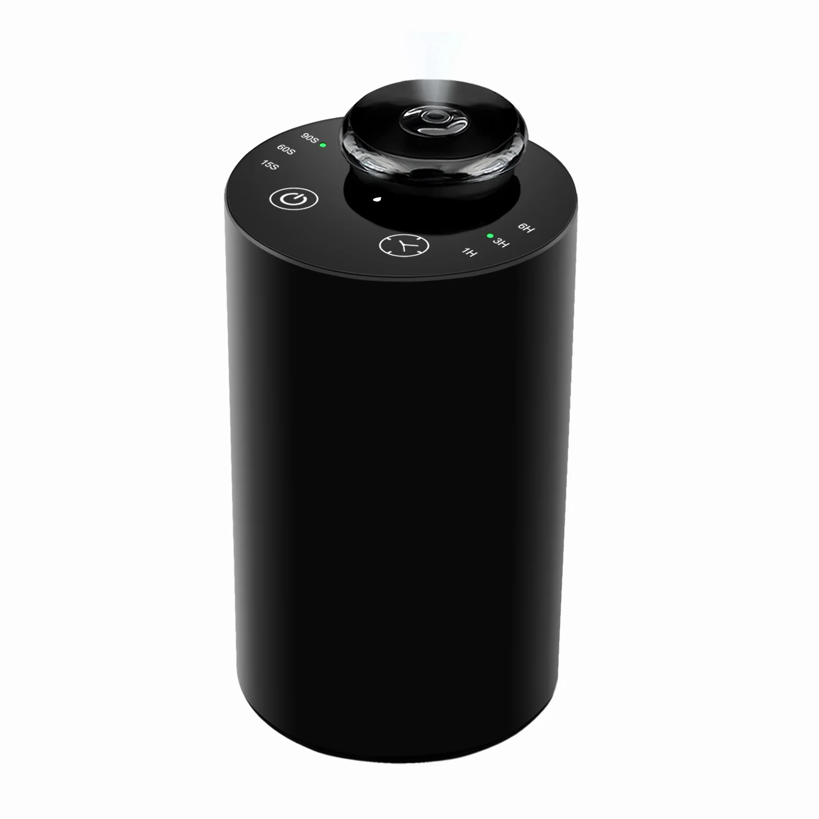 Black 2441 portable waterless essential oil diffuser with optional high head C for custom logo orders