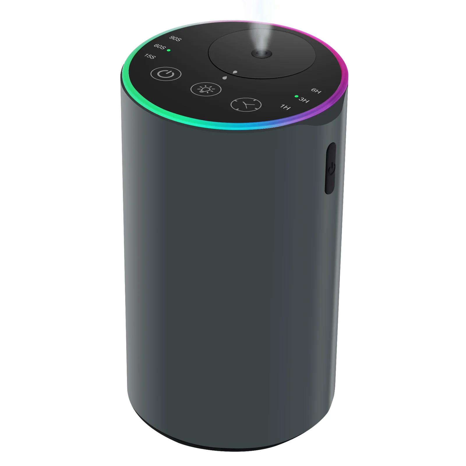 2453 Difusor RGB sin agua con carcasa de aleación de aluminio gris carbón - WD Aroma, venta al por mayor en China