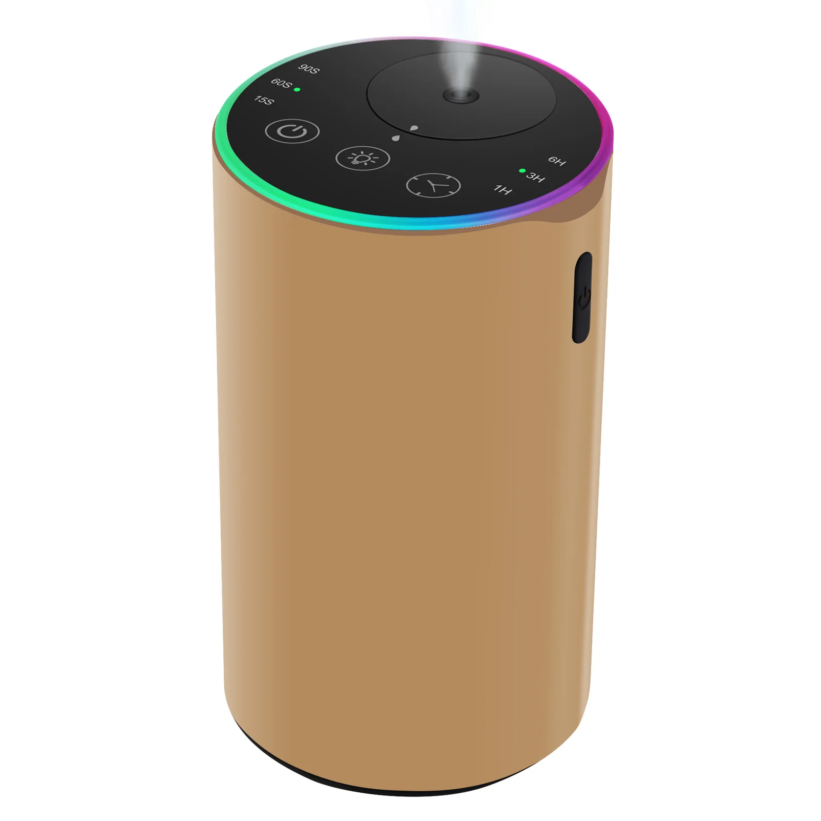 Difusor sin agua 2453 RGB con carcasa de aleación de aluminio dorado - WD Aroma, venta al por mayor en China