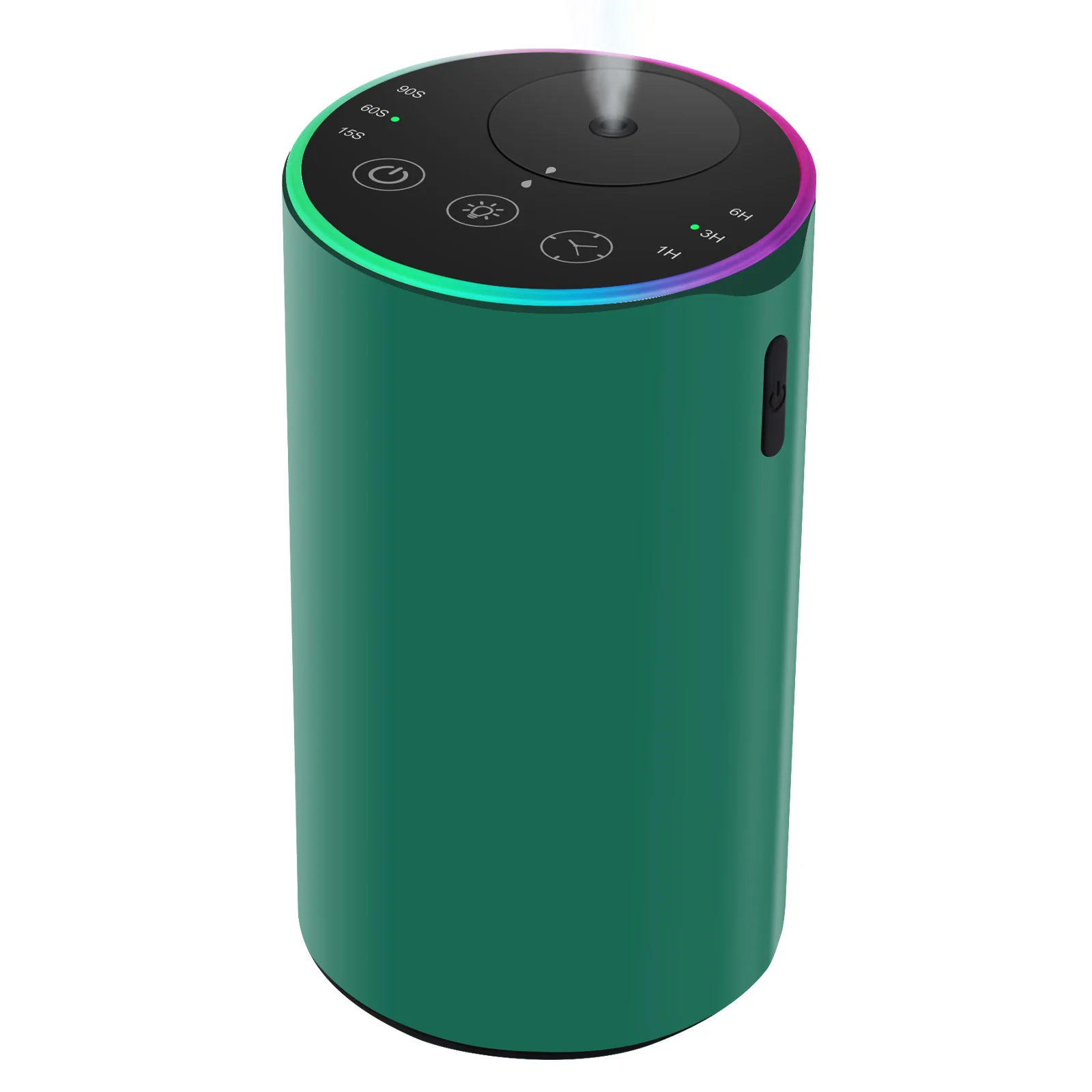 2453 Difusor RGB sin agua con carcasa de aleación de aluminio verde - WD Aroma, venta al por mayor en China