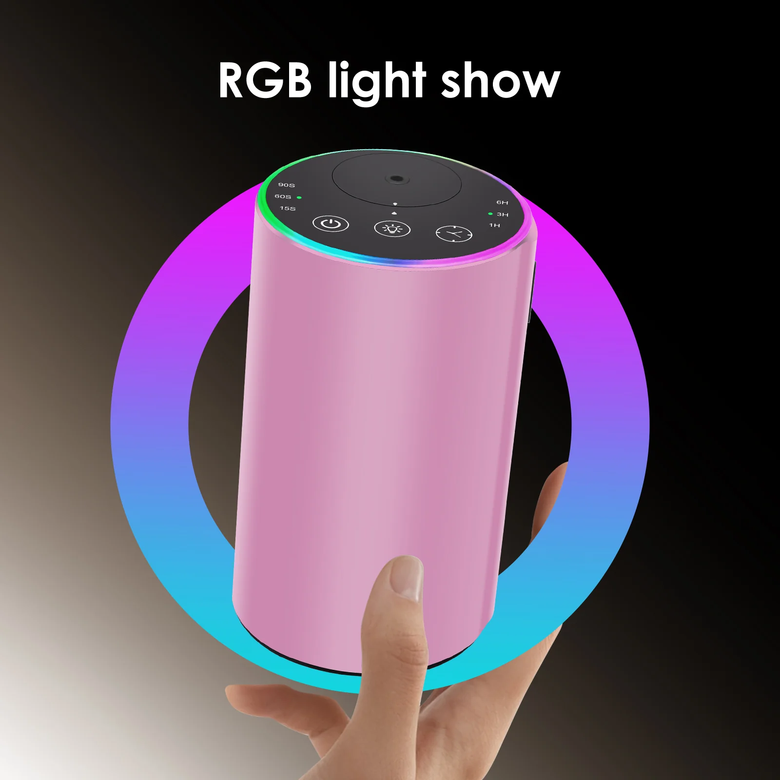 2453 Difusor de aluminio RGB con espectáculo de luces RGB - vista detallada