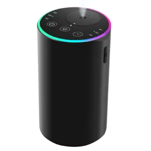 2453 RGB waterless diffuser aluminium alloy top-touch-black view - wholesale factory China