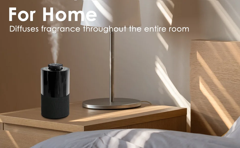 2471 waterless diffuser dispersing fragrance throughout a living room