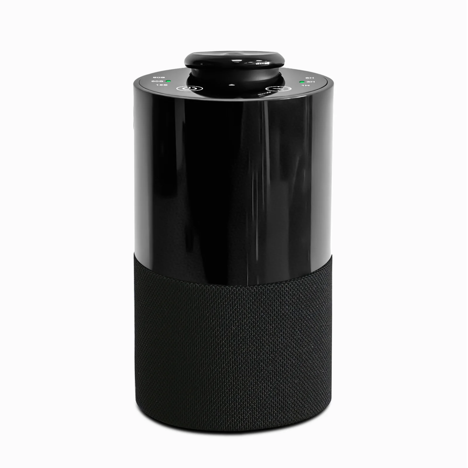 2471 fabric-wrapped waterless diffuser with high head C fitted, black fabric-wrapped PP shell