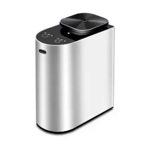 Silver 2530 aluminum waterless essential oil diffuser, 120 ml bottle, touch timer control