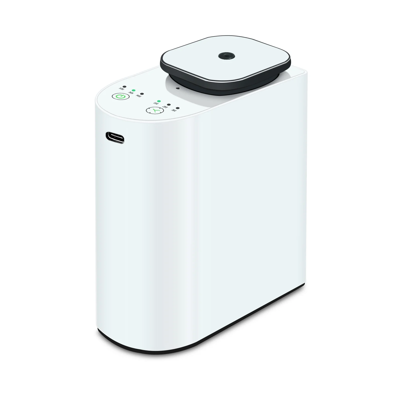 White 2530 waterless essential oil diffuser, Type-C rechargeable, 375 cubic meter coverage